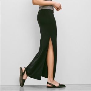Aritzia maxi split skirt